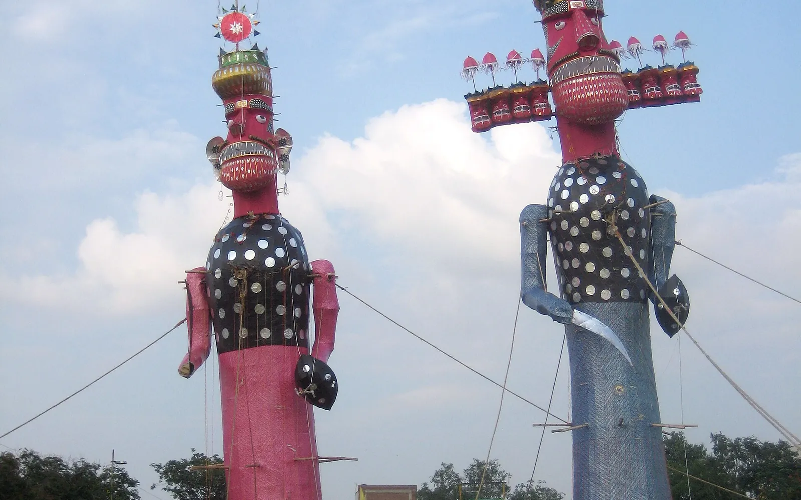 A giant Ravan effigy before Dussehra (photographed in Jaipur)
