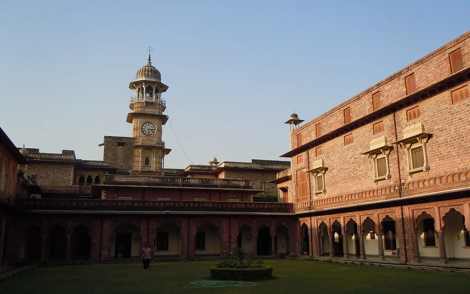 The main courtyard of Umed Bhawan Palace, Kota
